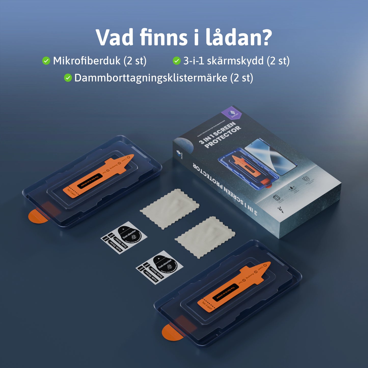 3-i-1 Skärmskydd - Andra Märken