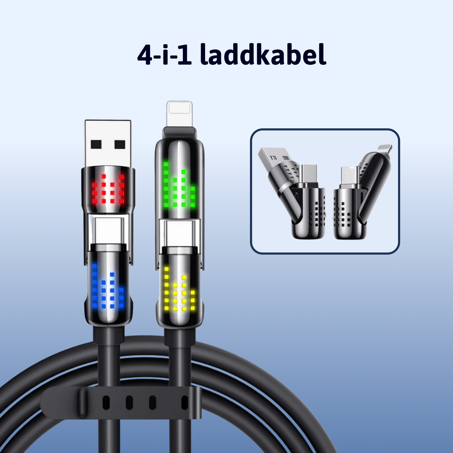 4-i-1 Laddkabel
