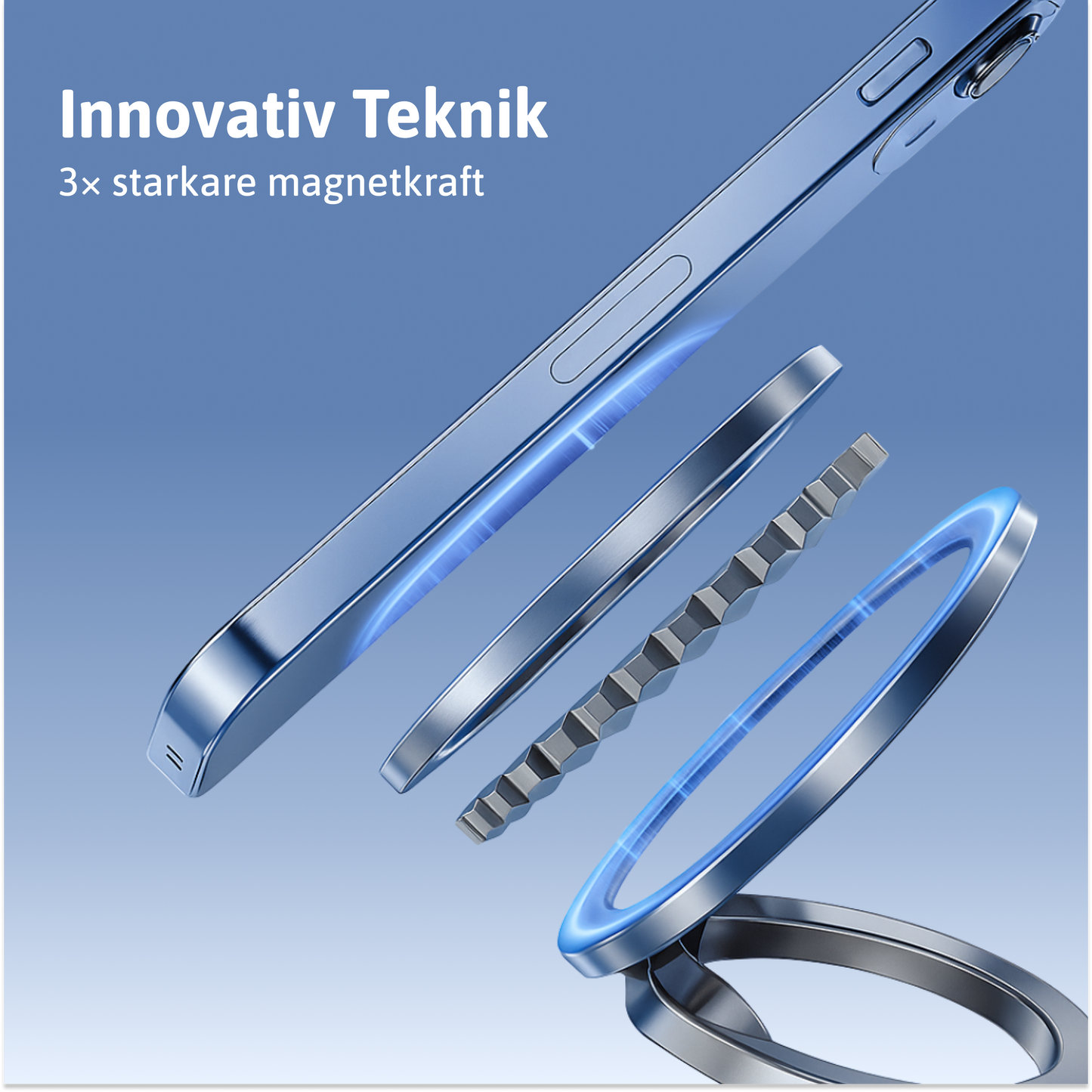 Magnetisk 360° Mobilhållare
