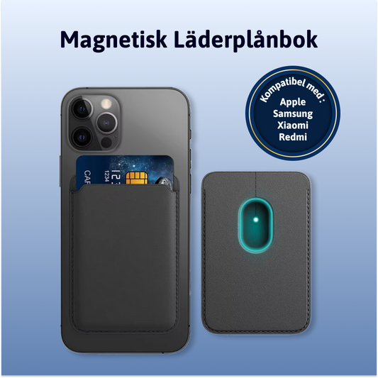 Magnetisk Läderplånbok