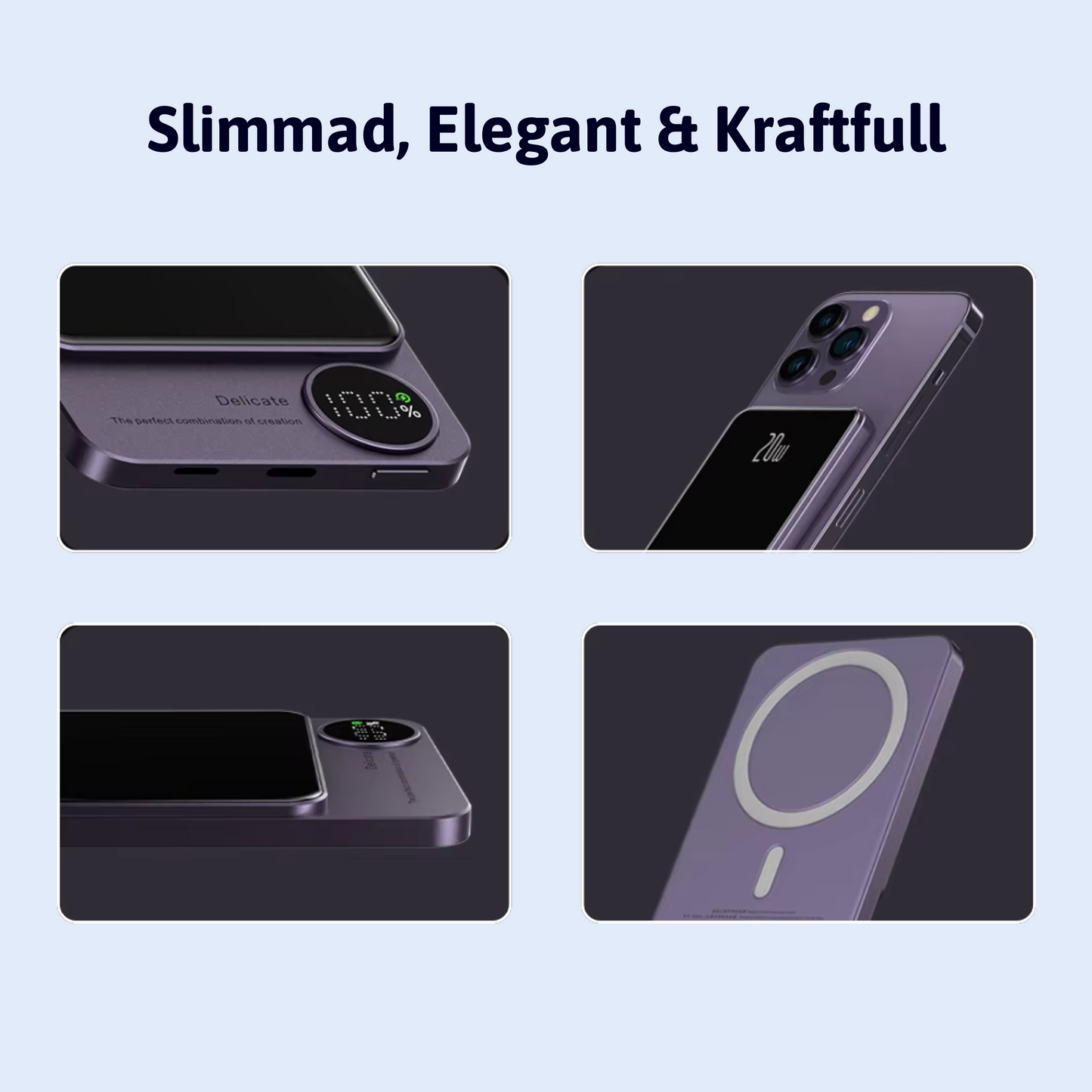 Magnetisk & Trådlös Powerbank