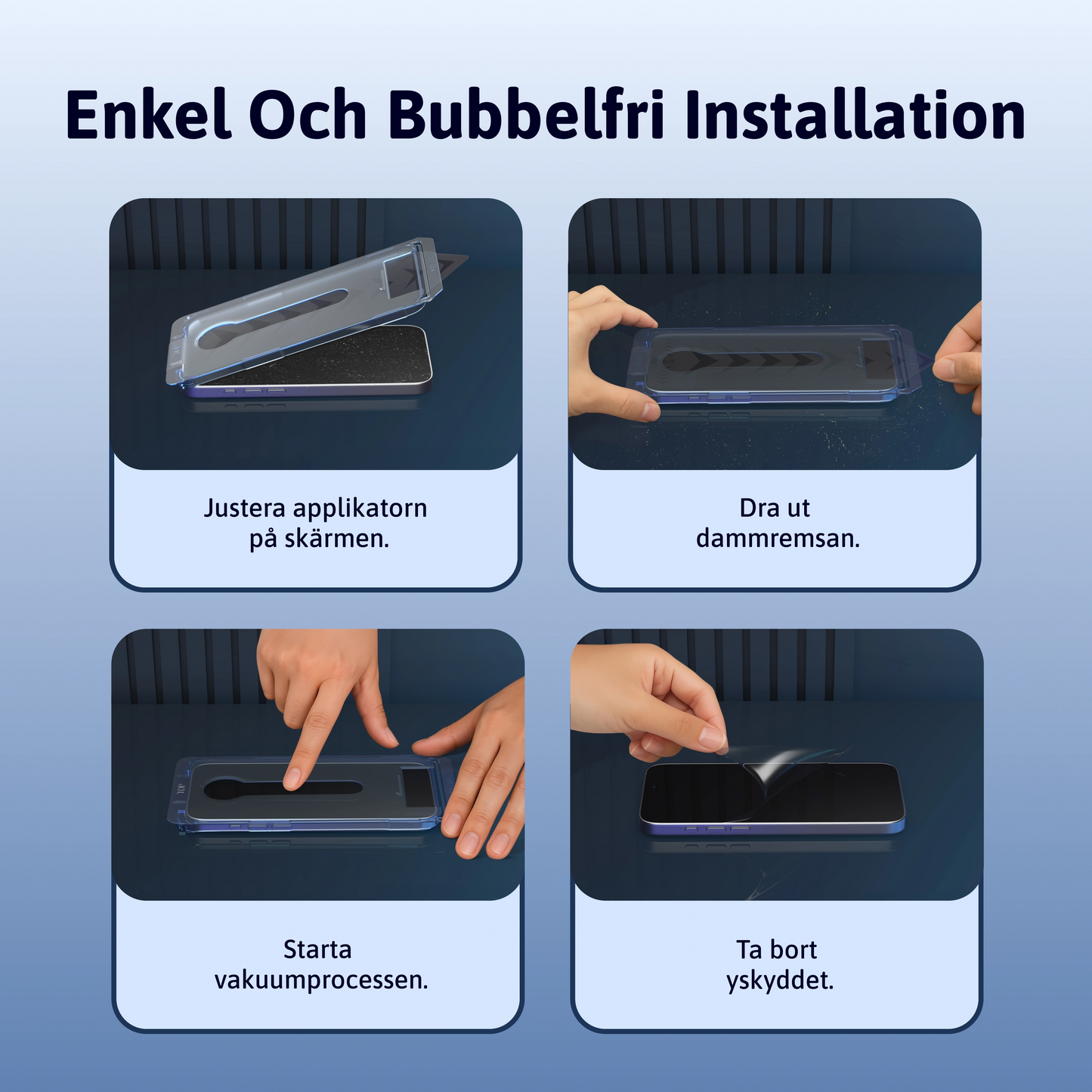 3-i-1 Skärmskydd - iPhone