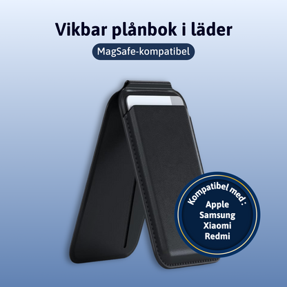 Vikbar plånbok i läder