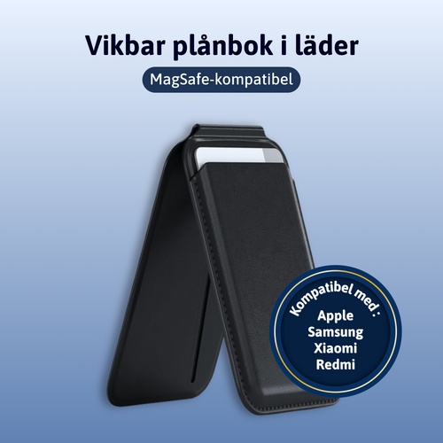 Vikbar plånbok i läder